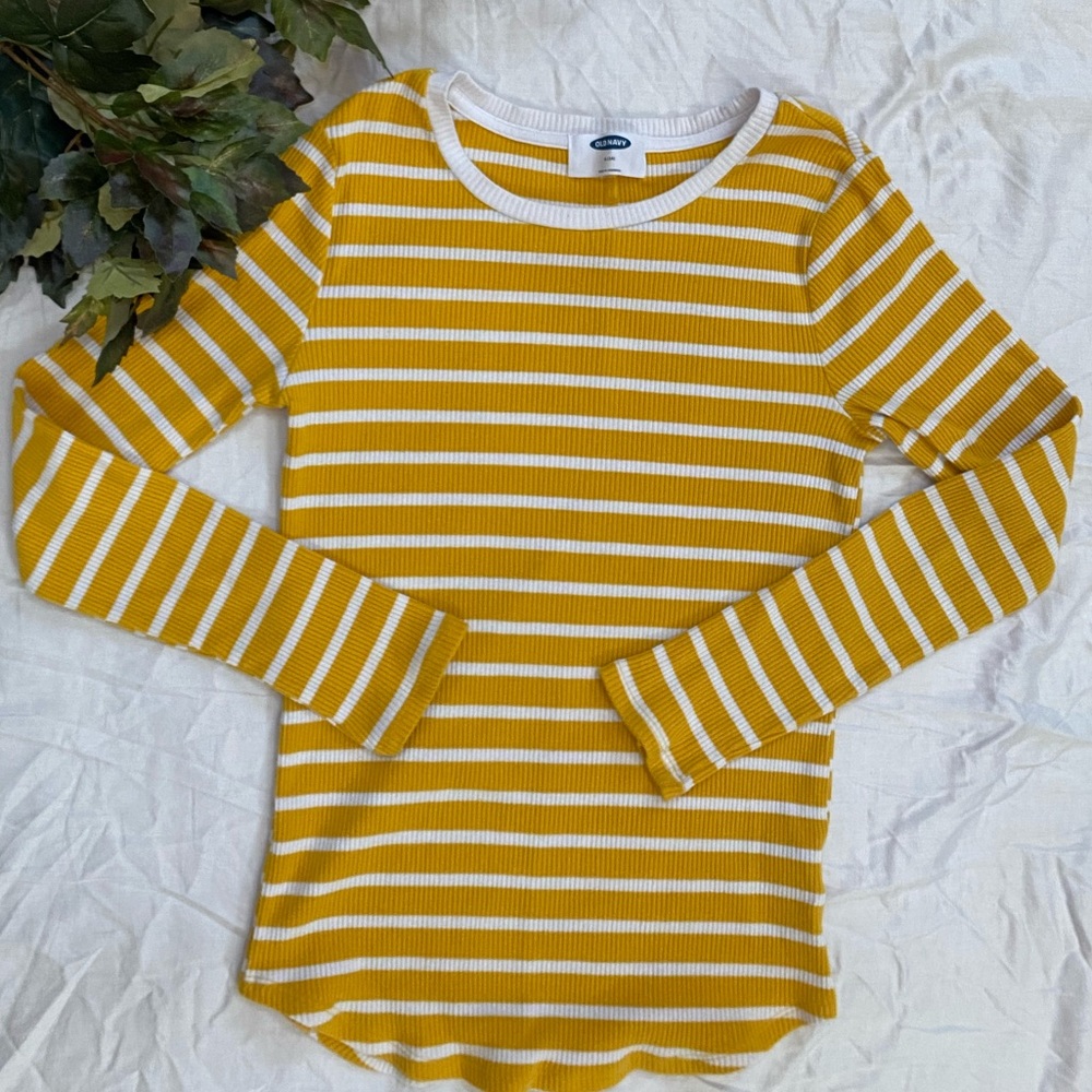 Yellow striped long sleeve